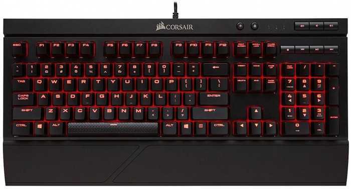 Herná klávesnica Corsair K68 červené podsvietenie MX Red