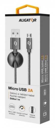 Kábel Aligator Premium Micro USB na USB 2A