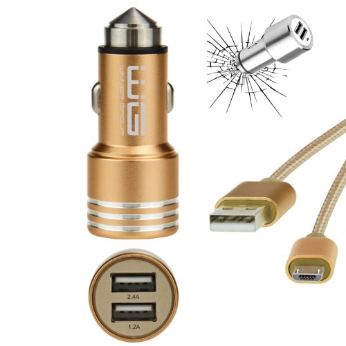 Nabíjačka do auta WG 2xUSB 2