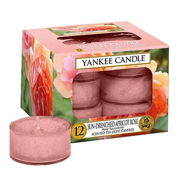 Sviečka Yankee candle Vyšisovaná marhuľhová růže