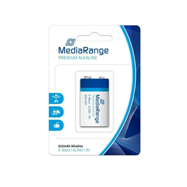 Alkalická batéria MediaRange Premium E-Block 9V