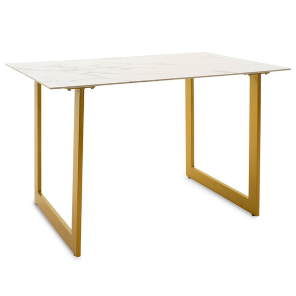 Jedálenský stôl Praxos 120x75x80 cm (biela